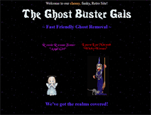 Tablet Screenshot of ghostbustergals.com